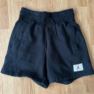 Jordan Womens Jordan Flight Fleece Shorts – Womens Black/White Size Small